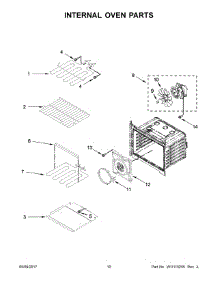06 - Internal Oven Parts parts for Whirlpool Wall Oven WOD77EC0HW00 from AppliancePartsPros.com