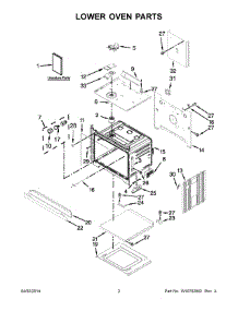 02 - Lower Oven Parts parts for Whirlpool Oven WOD93EC7AB02 from AppliancePartsPros.com