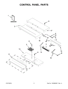 02 - Control Panel Parts parts for Whirlpool Oven WOD97ES0ES01 from AppliancePartsPros.com