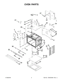 03 - Oven Parts parts for Whirlpool Range WOD97ES0ES02 from AppliancePartsPros.com