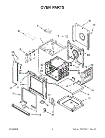 03 - Oven Parts parts for Whirlpool Wall Oven WOS11EM4EB00 from AppliancePartsPros.com