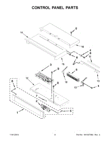 05 - Control Panel Parts parts for Whirlpool Range WOS51EC0AS04 from AppliancePartsPros.com
