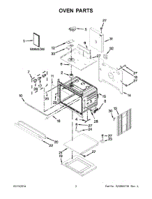 02 - Oven Parts parts for Whirlpool Oven WOS51EC0AW02 from AppliancePartsPros.com
