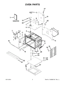 02 - Oven Parts parts for Whirlpool Oven WOS51EC7AB02 from AppliancePartsPros.com