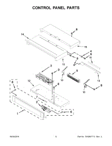 05 - Control Panel Parts parts for Whirlpool Oven WOS92EC0AB03 from AppliancePartsPros.com
