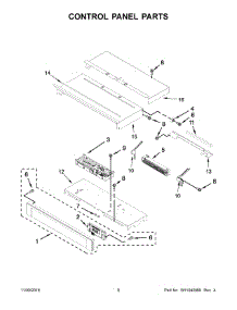 05 - Control Panel Parts parts for Whirlpool Range WOS92EC0AB04 from AppliancePartsPros.com