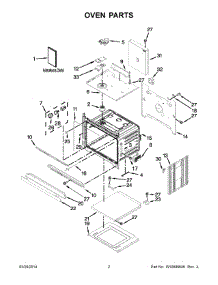 02 - Oven Parts parts for Whirlpool Oven WOS92EC0AS02 from AppliancePartsPros.com