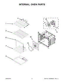 04 - Internal Oven Parts parts for Whirlpool Oven WOS92EC7AB03 from AppliancePartsPros.com