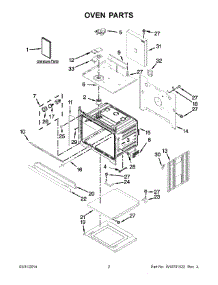 02 - Oven Parts parts for Whirlpool Oven WOS92EC7AS02 from AppliancePartsPros.com