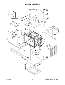 02 - Oven Parts parts for Whirlpool Range WOS92EC7AS04 from AppliancePartsPros.com