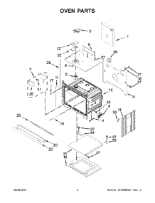 03 - Oven Parts parts for Whirlpool Oven WOS97ES0ES00 from AppliancePartsPros.com