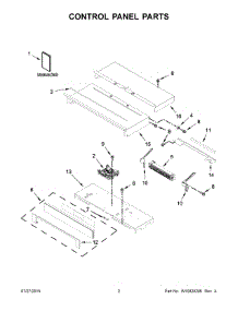 02 - Control Panel Parts parts for Whirlpool Oven WOS97ES0ES01 from AppliancePartsPros.com