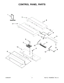 02 - Control Panel Parts parts for Whirlpool Range WOS97ES0ES02 from AppliancePartsPros.com