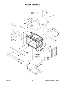 03 - Oven Parts parts for Whirlpool Range WOS97ES0ES02 from AppliancePartsPros.com