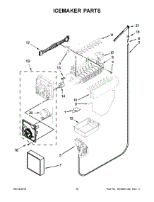 09 - Icemaker Parts parts for Whirlpool Refrigerator WRB329DMBM00 from AppliancePartsPros.com