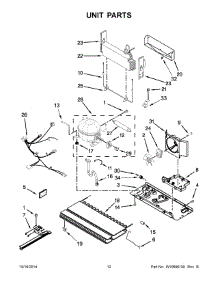 07 - Unit Parts parts for Whirlpool Refrigerator WRB329RFBM00 from AppliancePartsPros.com