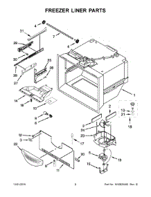04 - Freezer Liner Parts parts for Whirlpool Refrigerator WRF532SNBM01 from AppliancePartsPros.com