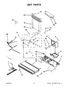 07 - Unit Parts parts for Whirlpool Refrigerator WRF535SMHZ00 from AppliancePartsPros.com