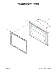 04 - Freezer Door Parts parts for Whirlpool Refrigerator WRF535SWBM00 from AppliancePartsPros.com