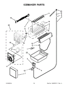 09 - Icemaker Parts parts for Whirlpool Refrigerator WRF535SWBM00 from AppliancePartsPros.com