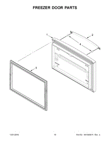06 - Freezer Door Parts parts for Whirlpool Refrigerator WRF535SWHB00 from AppliancePartsPros.com