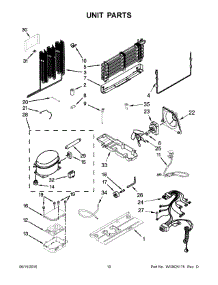 06 - Unit Parts parts for Whirlpool Refrigerator WRF560SEYB01 from AppliancePartsPros.com