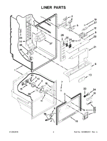 03 - Liner Parts parts for Whirlpool Refrigerator WRF560SEYB05 from AppliancePartsPros.com