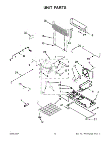 07 - Unit Parts parts for Whirlpool Refrigerator WRF736SDAB14 from AppliancePartsPros.com