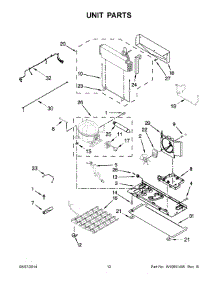 07 - Unit Parts parts for Whirlpool Refrigerator WRF736SDAW12 from AppliancePartsPros.com