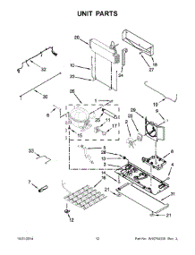 07 - Unit Parts parts for Whirlpool Refrigerator WRF736SDAW13 from AppliancePartsPros.com