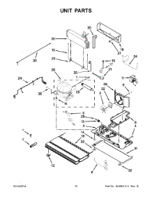 07 - Unit Parts parts for Whirlpool Refrigerator WRF989SDAF01 from AppliancePartsPros.com