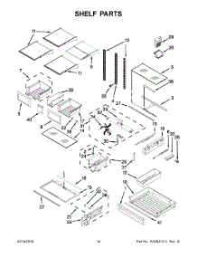 08 - Shelf Parts parts for Whirlpool Refrigerator WRF989SDAH01 from AppliancePartsPros.com