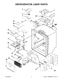 03 - Refrigerator Liner Parts parts for Whirlpool Refrigerator WRF990SLAM03 from AppliancePartsPros.com
