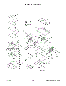 08 - Shelf Parts parts for Whirlpool Refrigerator WRF992FIFE00 from AppliancePartsPros.com