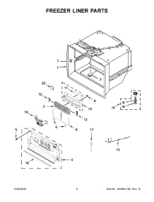 04 - Freezer Liner Parts parts for Whirlpool Refrigerator WRF992FIFM00 from AppliancePartsPros.com