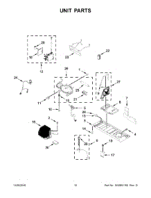 07 - Unit Parts parts for Whirlpool Refrigerator WRF992FIFM00 from AppliancePartsPros.com