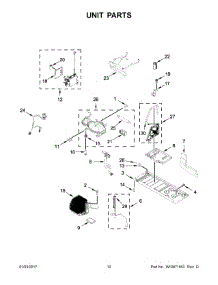 07 - Unit Parts parts for Whirlpool Refrigerator WRF993FIFM00 from AppliancePartsPros.com