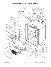 03 - Refrigerator Liner Parts parts for Whirlpool Refrigerator WRF997SDDM00 from AppliancePartsPros.com