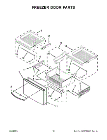 06 - Freezer Door Parts parts for Whirlpool Refrigerator WRF997SDDM00 from AppliancePartsPros.com