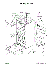 02 - Cabinet Parts parts for Whirlpool Refrigerator WRF997SDDM02 from AppliancePartsPros.com