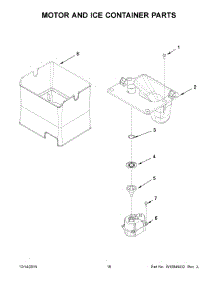 10 - Motor And Ice Container Parts parts for Whirlpool Refrigerator WRF997SDDM02 from AppliancePartsPros.com