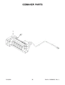 11 - Icemaker Parts parts for Whirlpool Refrigerator WRF997SDDM02 from AppliancePartsPros.com