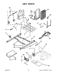 12 - Unit Parts parts for Whirlpool Refrigerator WRS322FDAB04 from AppliancePartsPros.com
