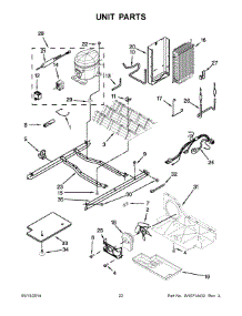 12 - Unit Parts parts for Whirlpool Refrigerator WRS322FDAM02 from AppliancePartsPros.com