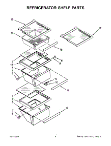 04 - Refrigerator Shelf Parts parts for Whirlpool Refrigerator WRS322FDAT02 from AppliancePartsPros.com