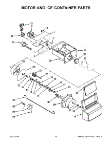 06 - Motor And Ice Container Parts parts for Whirlpool Refrigerator WRS322FDAT02 from AppliancePartsPros.com