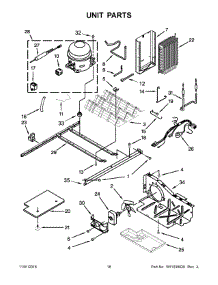 10 - Unit Parts parts for Whirlpool Refrigerator WRS322FNAB00 from AppliancePartsPros.com