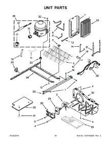 10 - Unit Parts parts for Whirlpool Refrigerator WRS322FNAE01 from AppliancePartsPros.com