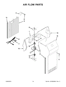 08 - Air Flow Parts parts for Whirlpool Refrigerator WRS325FNAH00 from AppliancePartsPros.com