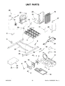 12 - Unit Parts parts for Whirlpool Refrigerator WRS331FDDM01 from AppliancePartsPros.com